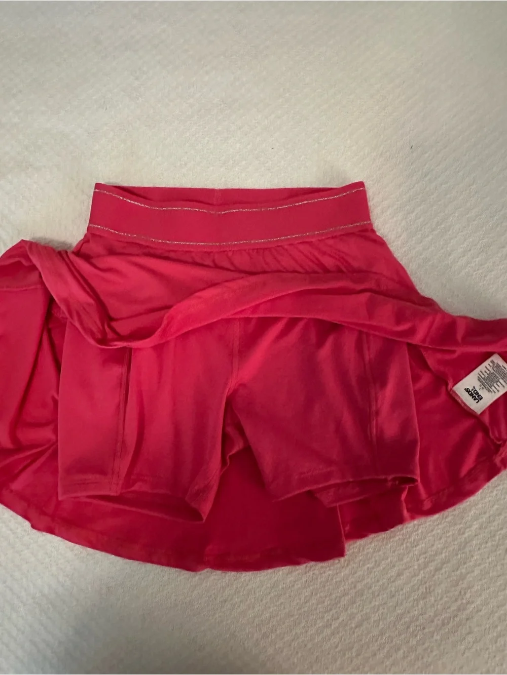 Lands End Hot Pink Skort Sz L (10-12) Like New